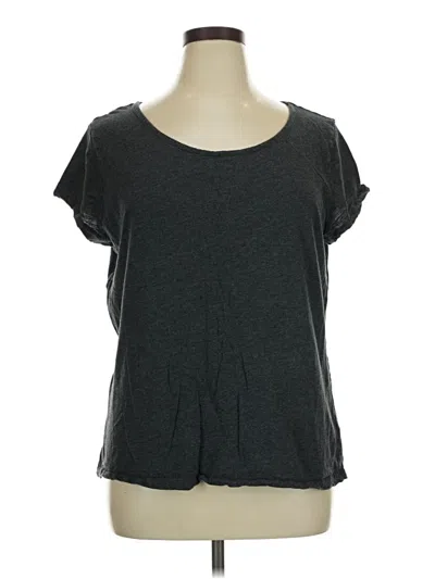 Pre-owned Vineyard Vines Short Sleeve Top Gray Scoop Neck Tops