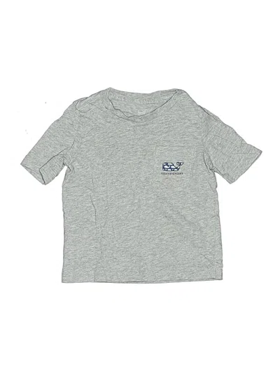 Pre-owned Vineyard Vines Kids' Short Sleeve Top Gray Tops