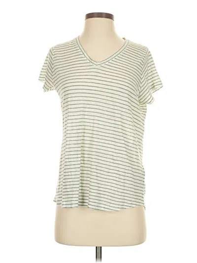 Pre-owned Vineyard Vines Short Sleeve Top Green V Neck Tops