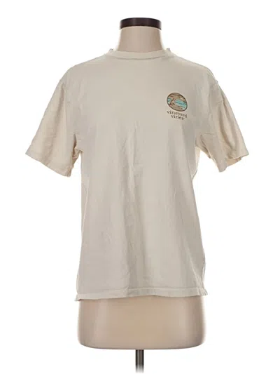 Pre-owned Vineyard Vines Short Sleeve T-shirt In Ivory