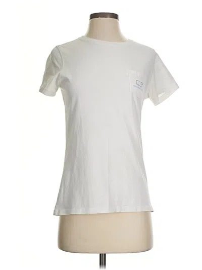 Pre-owned Vineyard Vines Short Sleeve T-shirt In Ivory
