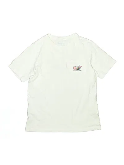 Pre-owned Vineyard Vines Kids' Short Sleeve T-shirt In Ivory