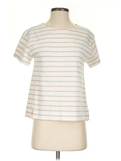 Pre-owned Vineyard Vines Short Sleeve T-shirt In Ivory