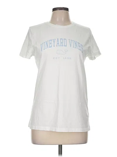 Pre-owned Vineyard Vines Short Sleeve T-shirt In Ivory