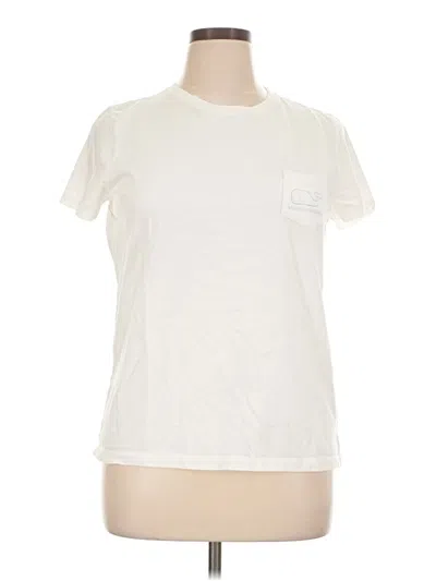 Pre-owned Vineyard Vines Short Sleeve T-shirt In Ivory