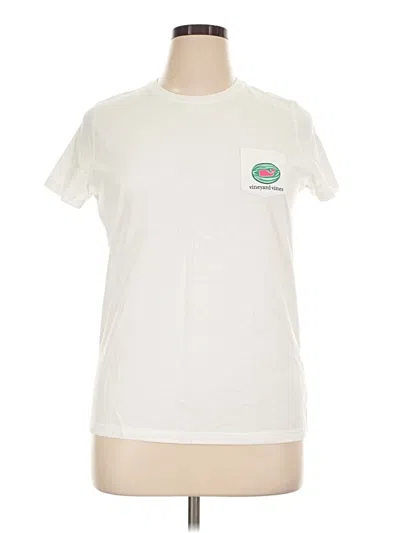 Pre-owned Vineyard Vines Short Sleeve T-shirt In Ivory