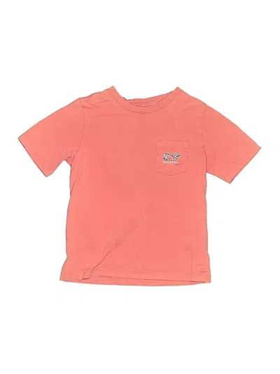 Pre-owned Vineyard Vines Kids' Short Sleeve T-shirt In Orange