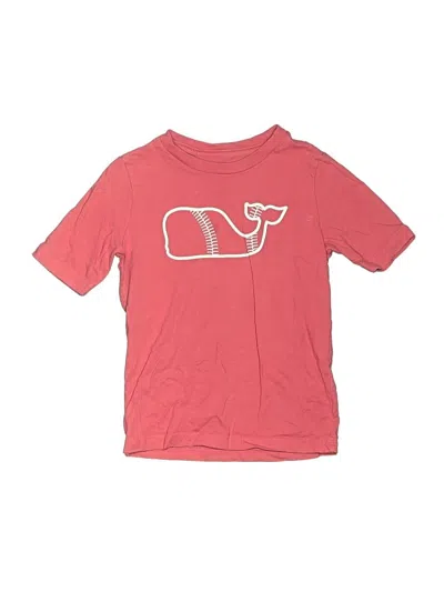 Pre-owned Vineyard Vines Kids' Short Sleeve T-shirt In Pink