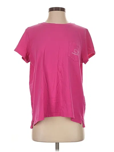 Pre-owned Vineyard Vines Short Sleeve T-shirt In Pink