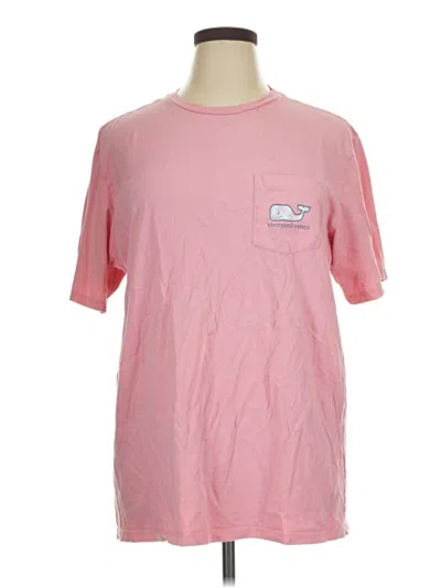 Pre-owned Vineyard Vines Short Sleeve T-shirt In Pink