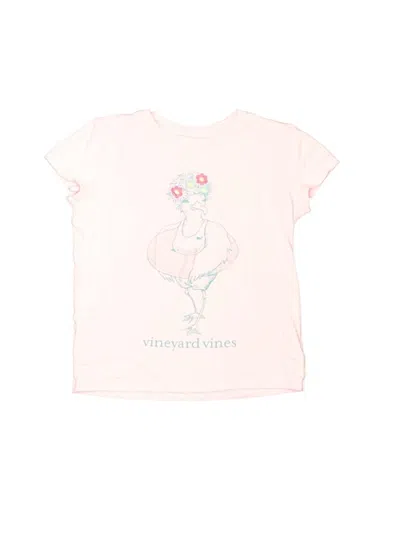 Pre-owned Vineyard Vines Kids' Short Sleeve T-shirt In Pink