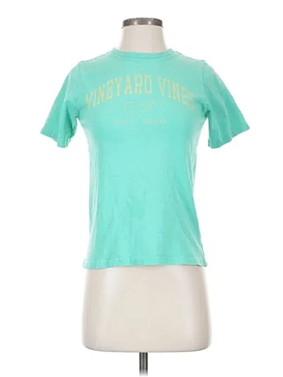 Pre-owned Vineyard Vines Short Sleeve T-shirt In Teal