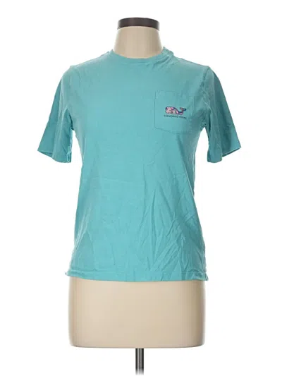 Pre-owned Vineyard Vines Kids' Short Sleeve T-shirt In Teal
