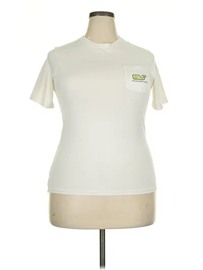 Pre-owned Vineyard Vines Short Sleeve T-shirt In White