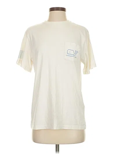 Pre-owned Vineyard Vines Short Sleeve T-shirt In White