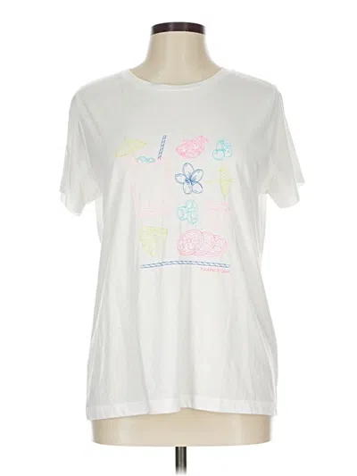 Pre-owned Vineyard Vines Short Sleeve T-shirt In White