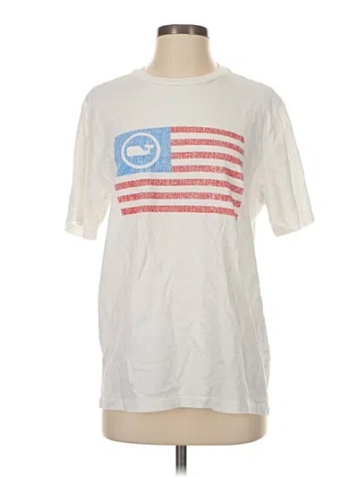 Pre-owned Vineyard Vines Short Sleeve T-shirt In White