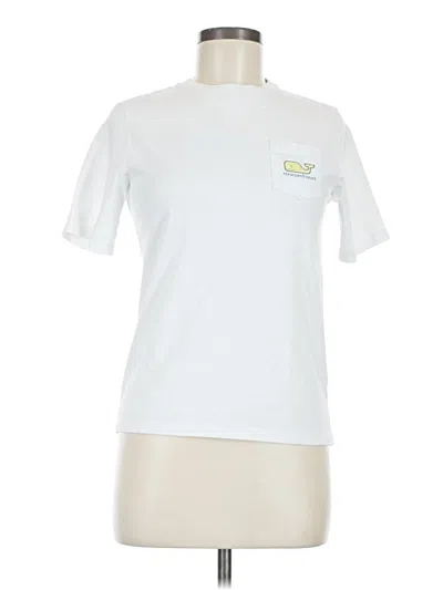 Pre-owned Vineyard Vines Short Sleeve T-shirt In White