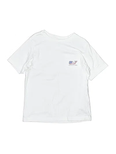 Pre-owned Vineyard Vines Kids' Short Sleeve T-shirt In White