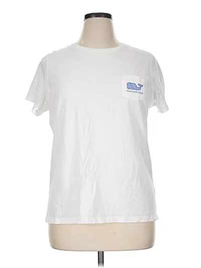 Pre-owned Vineyard Vines Short Sleeve T-shirt In White