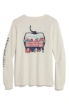 Vineyard Vines Ski Lift Cotton Graphic T-shirt In Blue