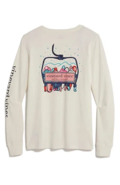 Vineyard Vines Ski Lift Cotton Graphic T-shirt In Blue