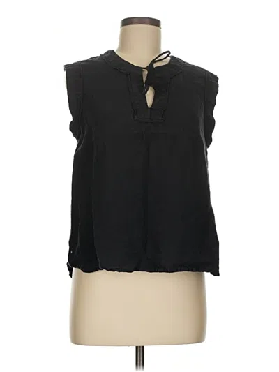 Pre-owned Vineyard Vines Sleeveless Blouse In Black