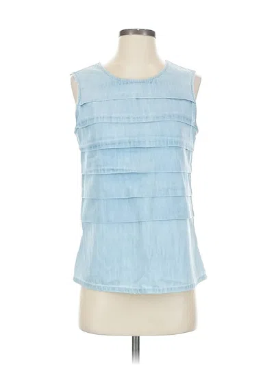 Pre-owned Vineyard Vines Sleeveless Blouse In Blue