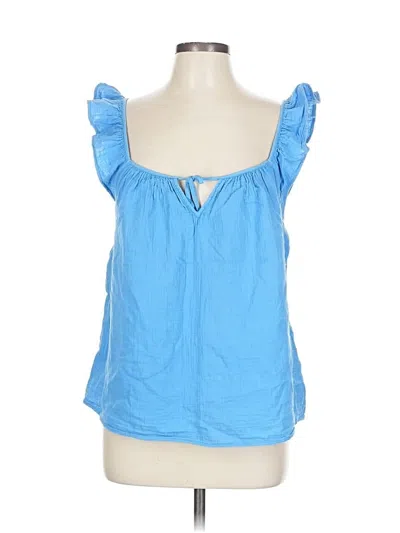 Pre-owned Vineyard Vines Sleeveless Blouse In Blue