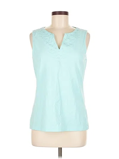 Pre-owned Vineyard Vines Sleeveless Blouse In Blue