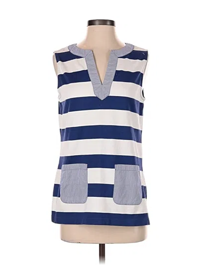 Pre-owned Vineyard Vines Sleeveless Blouse In Blue