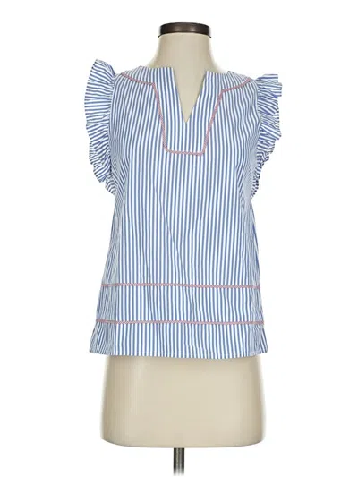 Pre-owned Vineyard Vines Sleeveless Blouse In Blue