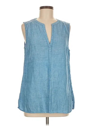 Pre-owned Vineyard Vines Sleeveless Blouse In Blue