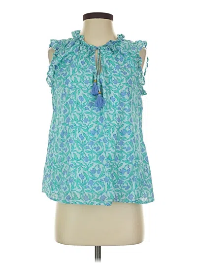 Pre-owned Vineyard Vines Sleeveless Blouse In Blue