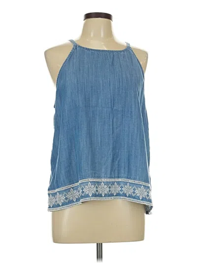 Pre-owned Vineyard Vines Sleeveless Blouse In Blue
