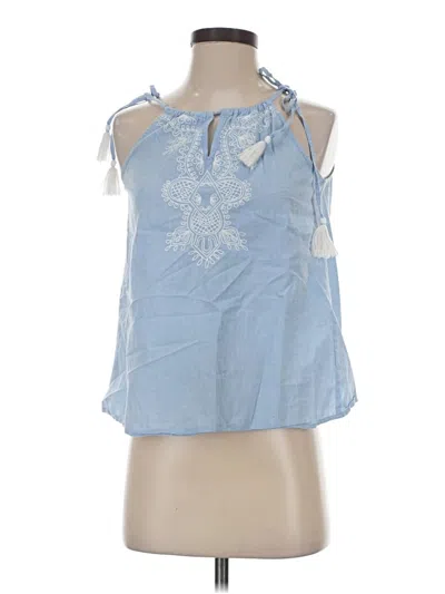 Pre-owned Vineyard Vines Sleeveless Blouse In Blue