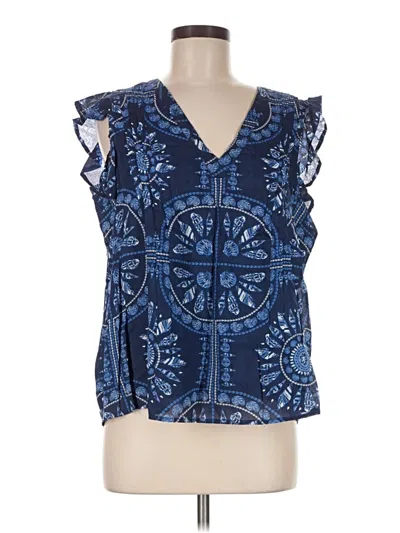 Pre-owned Vineyard Vines Sleeveless Blouse In Blue