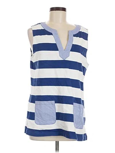 Pre-owned Vineyard Vines Sleeveless Blouse In Blue