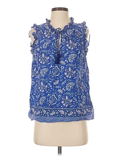 Pre-owned Vineyard Vines Sleeveless Blouse In Blue