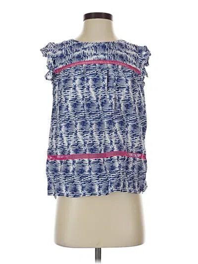 Pre-owned Vineyard Vines Sleeveless Blouse In Blue