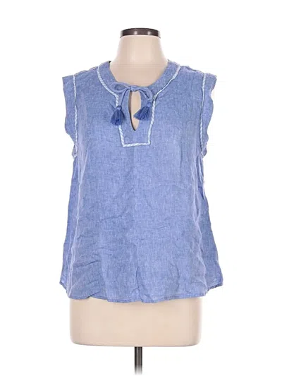 Pre-owned Vineyard Vines Sleeveless Blouse In Blue
