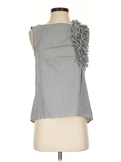 Pre-owned Vineyard Vines Sleeveless Blouse In Gray
