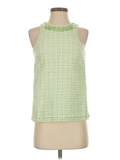 Pre-owned Vineyard Vines Sleeveless Blouse In Green