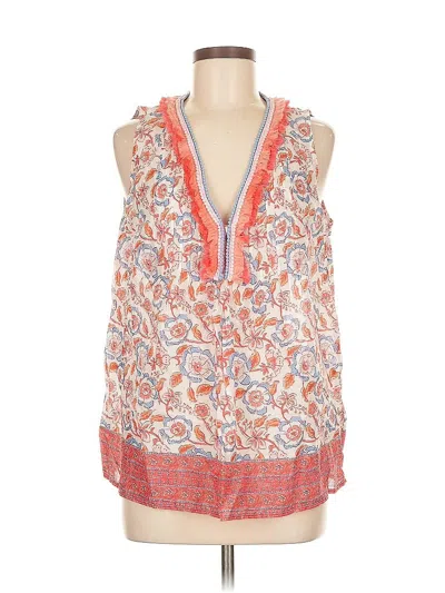 Pre-owned Vineyard Vines Sleeveless Blouse In Orange