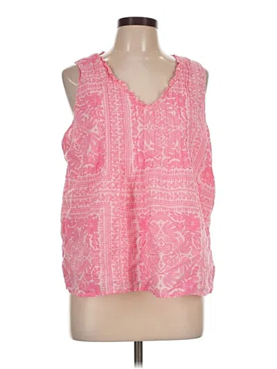 Pre-owned Vineyard Vines Sleeveless Blouse In Pink