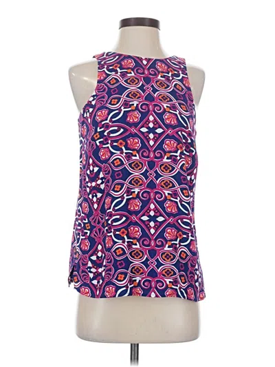 Pre-owned Vineyard Vines Sleeveless Blouse In Purple
