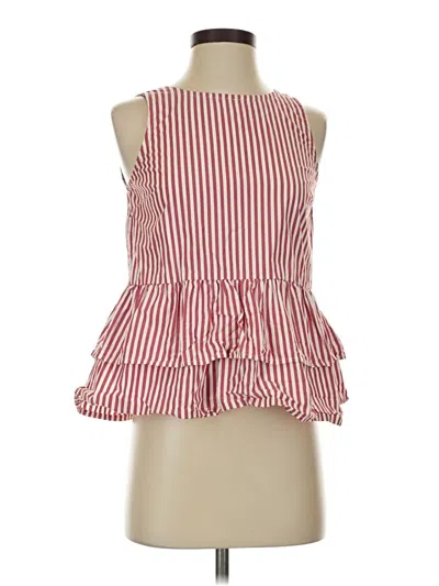 Pre-owned Vineyard Vines Sleeveless Blouse In Red
