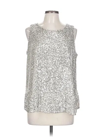 Pre-owned Vineyard Vines Sleeveless Blouse In Silver