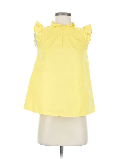 Pre-owned Vineyard Vines Sleeveless Blouse In Yellow