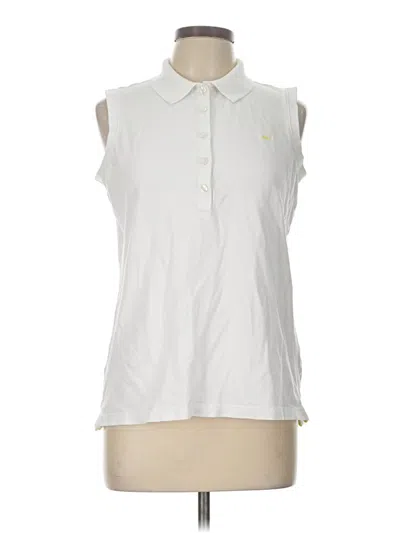 Pre-owned Vineyard Vines Sleeveless Button Down Shirt In White